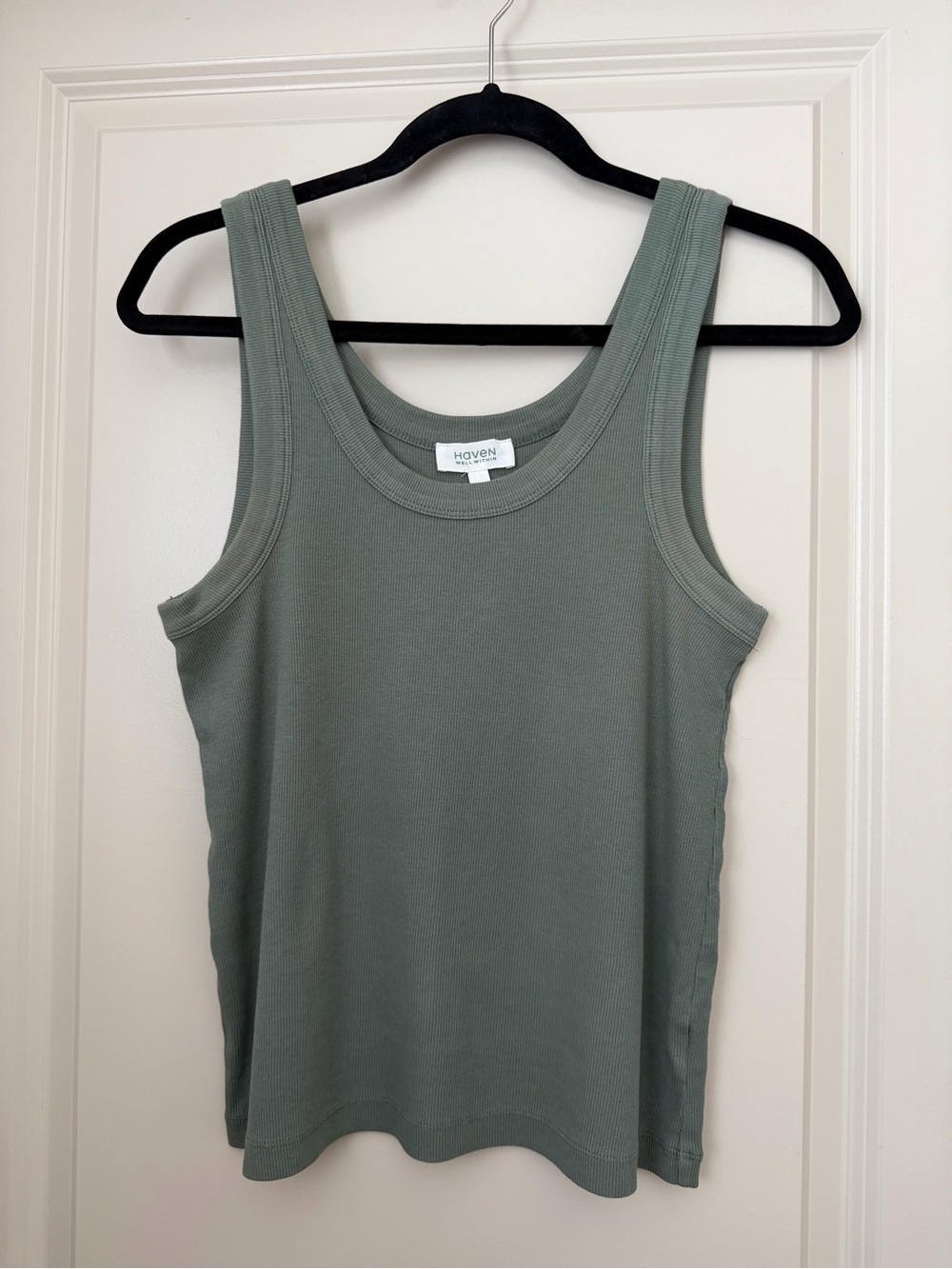 Have Ribbed Sage Tank Top - Women